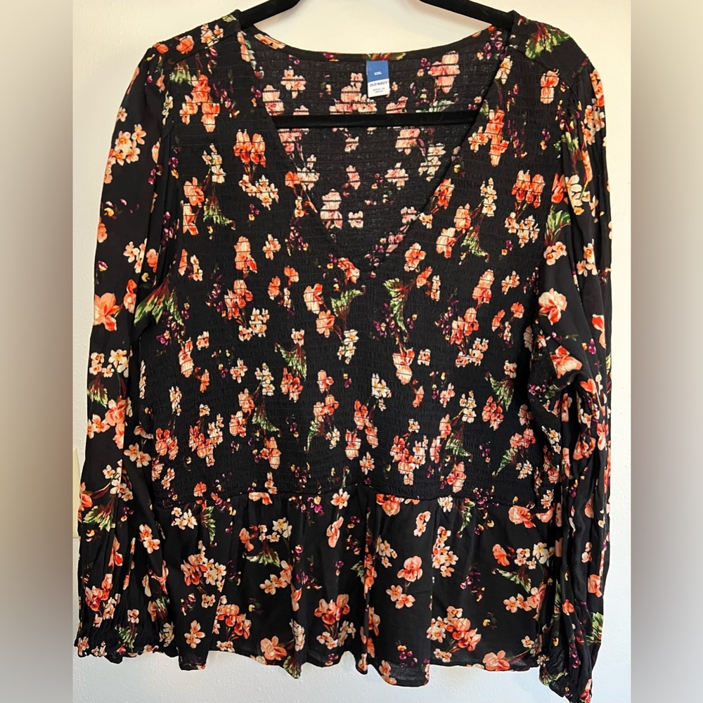 Old Navy Floral Peplum Top - Size XXL